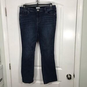 Lane Bryant Dark Blue Boot Cut Jeans Size 16 CB-
